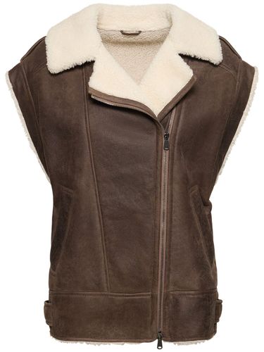 Suede Shearling Vest - BRUNELLO CUCINELLI - Modalova