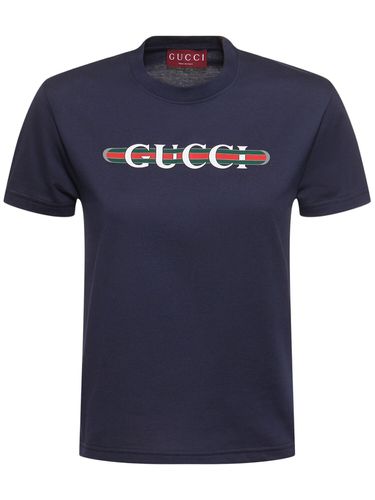 New 70s Cotton Jersey T-shirt - GUCCI - Modalova