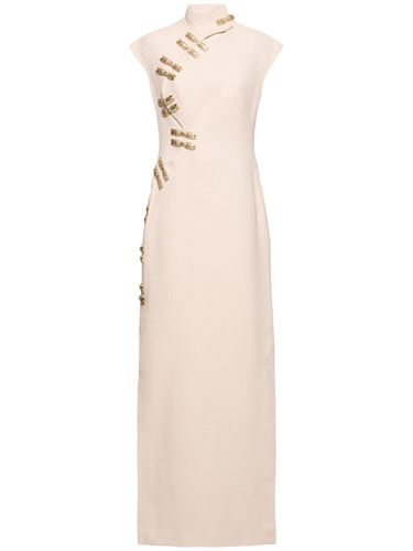 Qipao Embellished Tech Long Dress - MITHRIDATE - Modalova