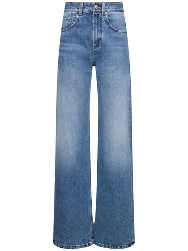 Jeans Aus Baumwolldenim Mit Weitem Bein - BRUNELLO CUCINELLI - Modalova