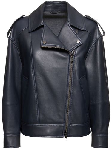 Leather Biker Jacket - BRUNELLO CUCINELLI - Modalova