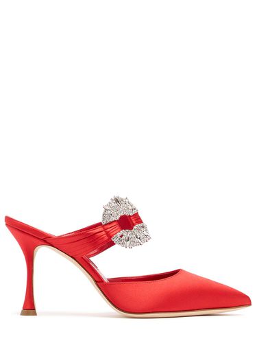 Mm Maidugura Satin Mules - MANOLO BLAHNIK - Modalova