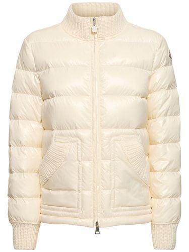 Chaqueta De Plumas De Nylon Laqué - MONCLER - Modalova