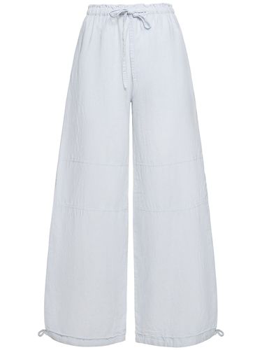 Pantalones Anchos De Algodón Y Lino - ACNE STUDIOS - Modalova