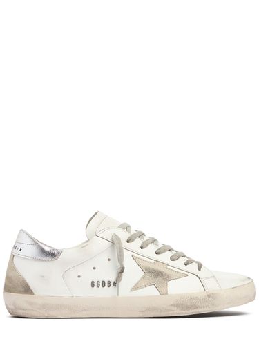 Mm Super Star Leather & Suede Sneakers - GOLDEN GOOSE - Modalova