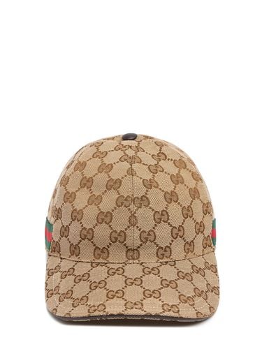 Baseballkappe Aus Canvas Mit Logo "gg Supreme" - GUCCI - Modalova