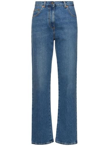 Denim Eco Bleached Straight Jeans - GUCCI - Modalova