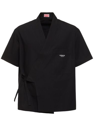 Camicia Kimono In Cotone - KENZO PARIS - Modalova