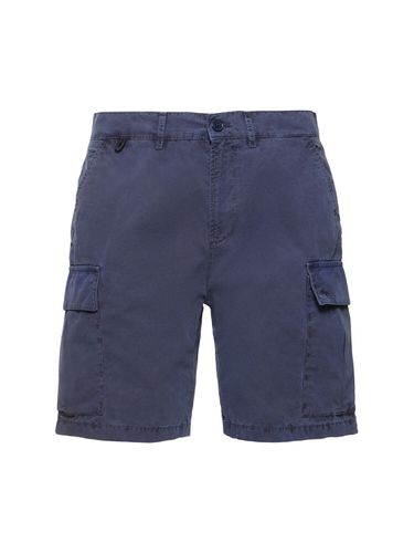 Striped Cotton Poplin Cargo Shorts - SUNDEK - Modalova