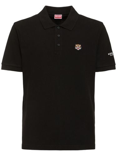 Lucky Tiger Slim Fit Cotton Polo - KENZO PARIS - Modalova