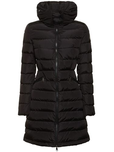 Flammette Nylon Long Down Jacket - MONCLER - Modalova