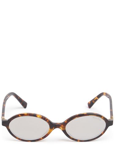 Round Acetate Sunglasses - MIU MIU - Modalova