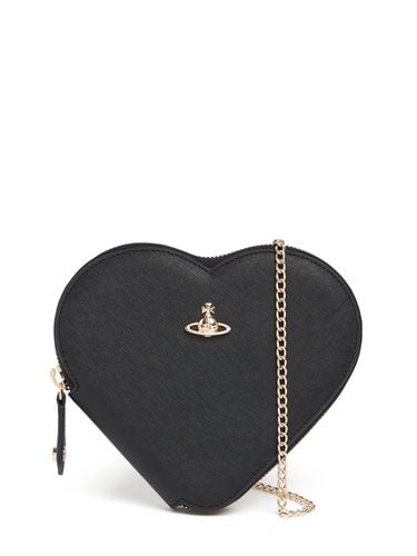 New Heart Saffiano Leather Shoulder Bag - VIVIENNE WESTWOOD - Modalova