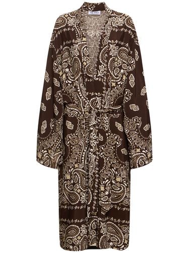 Printed Viscose Twill Kaftan Dress - THE ATTICO - Modalova