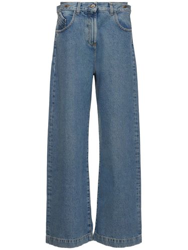 Low Rise Wide Jeans - THE ATTICO - Modalova