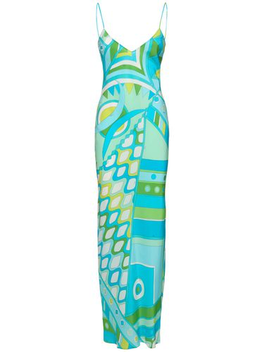 Silk Crepe Long Dress - PUCCI - Modalova