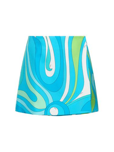 Printed Silk Twill Mini Skirt - PUCCI - Modalova