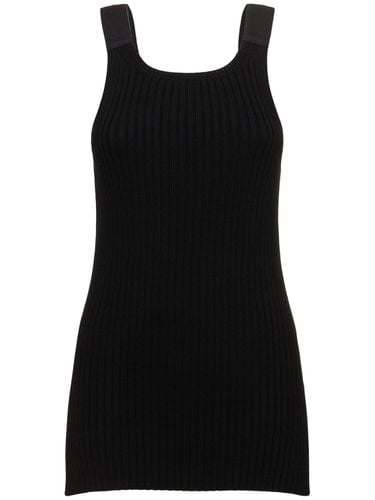 Top In Maglia Di Cotone Stretch A Costine - HELMUT LANG - Modalova