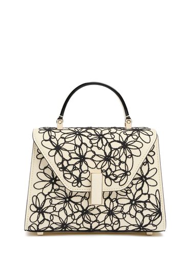 Micro Iside Embroidered Top Handle Bag - VALEXTRA - Modalova