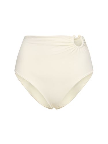 Ecru Taita High Waist Bikini Bottoms - JOHANNA ORTIZ - Modalova