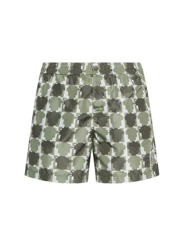 Printed Tech Swim Shorts - MONCLER - Modalova