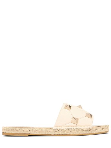 Mm Roman Stud Leather Espadrilles - VALENTINO GARAVANI - Modalova