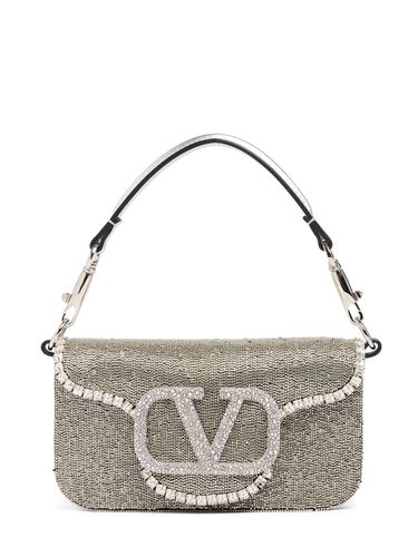 Bolso Pequeño Locò De Seda Y Piel Decorado - VALENTINO GARAVANI - Modalova