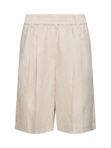 Linen Bermuda Shorts - BRUNELLO CUCINELLI - Modalova