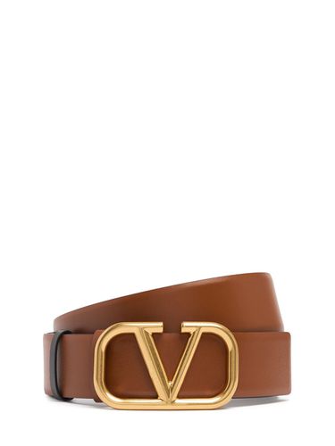 Cm Reversible V Logo Leather Belt - VALENTINO GARAVANI - Modalova