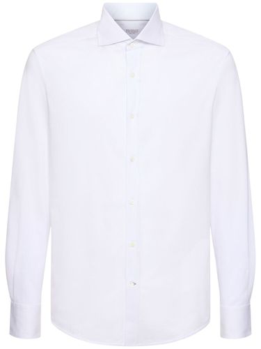 Cotton Jersey Shirt - BRUNELLO CUCINELLI - Modalova