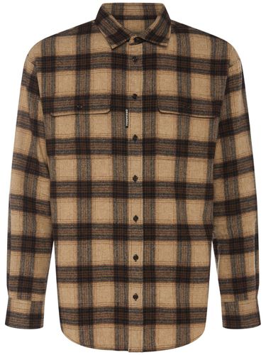 Canadian Plaid Wool Blend Shirt - DSQUARED2 - Modalova