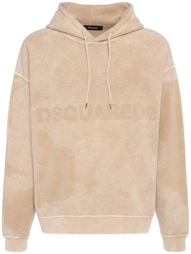 Relaxed Fit Cotton Hoodie - DSQUARED2 - Modalova