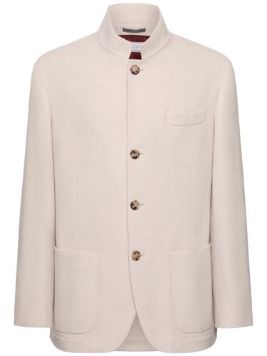 Giacca Casual In Cashmere - BRUNELLO CUCINELLI - Modalova