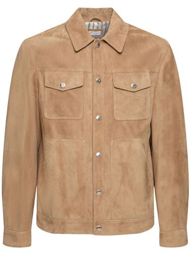 Suede Jacket - BRUNELLO CUCINELLI - Modalova