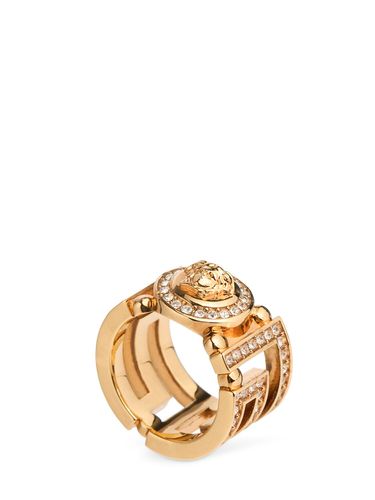 Medusa Crystal Ring - VERSACE - Modalova