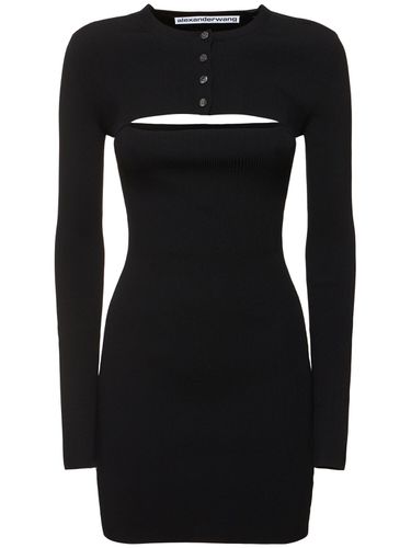 Viscose Mini Dress & Cardigan Top - ALEXANDER WANG - Modalova