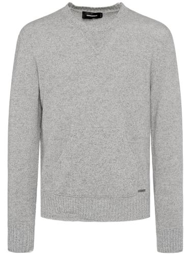 Wool & Cashmere Crewneck Sweater - DSQUARED2 - Modalova