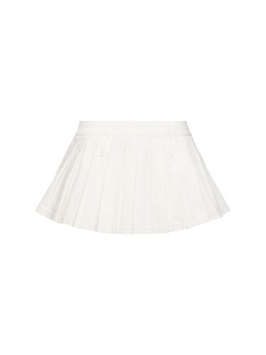 Blake Pleated Denim Mini Skirt - THE FRANKIE SHOP - Modalova