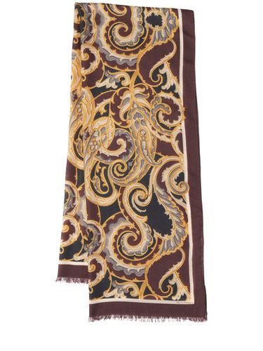 Boheme Printed Wool Blend Scarf - ETRO - Modalova