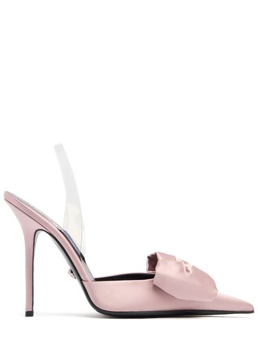 Mm Satin Slingback Heels - VERSACE - Modalova