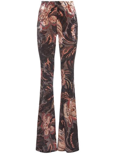 Printed Flared Jersey Pants - ETRO - Modalova