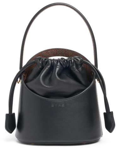 Mini Saturno Leather Bucket Bag - ETRO - Modalova