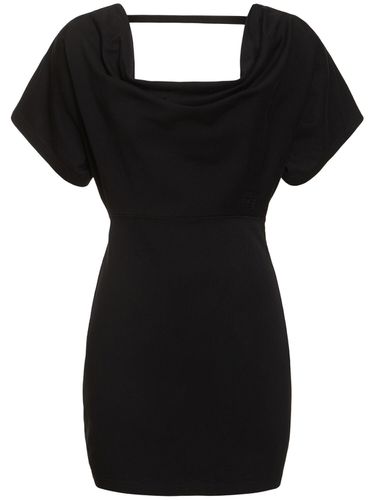 Cotton Mini Dress W/ Open Back - ALEXANDER WANG - Modalova