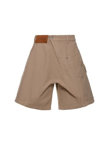 Twisted Cotton Workwear Shorts - JW ANDERSON - Modalova