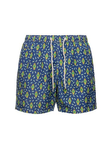 Hour Money Print Ultralight Swim Shorts - MC2 SAINT BARTH - Modalova