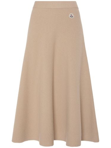 Wool Blend Midi Skirt - MONCLER - Modalova