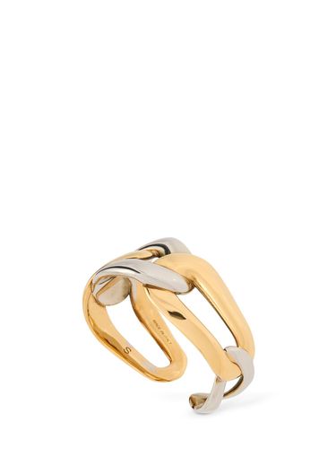 Double Chain Brass Ring - ALEXANDER MCQUEEN - Modalova