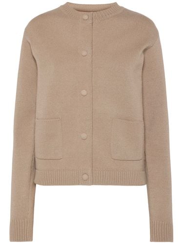 Gepolsterter Cardigan Aus Wollmischgewebe - MONCLER - Modalova