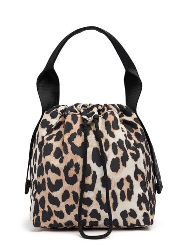 Recycled Printed Tech Top Handle Bag - GANNI - Modalova