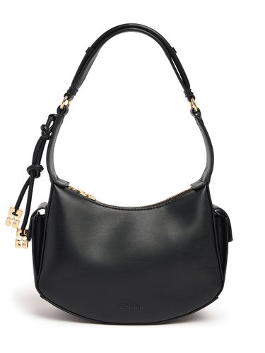 Swing Recycled Leather Shoulder Bag - GANNI - Modalova